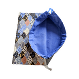 Drawstring Pouch Bag - Blue Ocean Waves