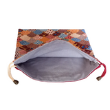 Drawstring Pouch Bag - Blue Ocean Waves