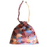 Drawstring Pouch Bag - Blue Ocean Waves