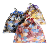 Drawstring Pouch Bag - Blue Ocean Waves