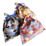 Drawstring Pouch Bag - Blue Ocean Waves