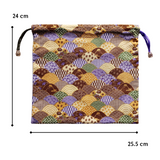 Drawstring Pouch Bag - Blue Ocean Waves