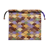Drawstring Pouch Bag - Blue Ocean Waves