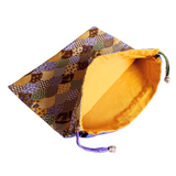 Drawstring Pouch Bag - Blue Ocean Waves