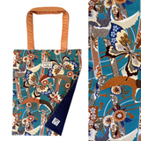 Flat Tote Bag - Butterflies with Bows