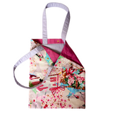 Flat Tote Bag - Cranes over Blossoms