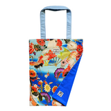 Flat Tote Bag - Flying Cranes