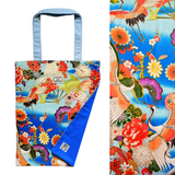 Flat Tote Bag - Flying Cranes