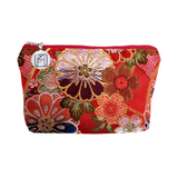 Kimono Pouch - Bundles of Flowers (Red)
