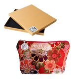 Kimono Pouch - Bundles of Flowers (Red)