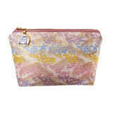 Kimono Pouch - Clouds and Bush Clovers (Light Pink)