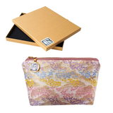 Kimono Pouch - Clouds and Bush Clovers (Light Pink)