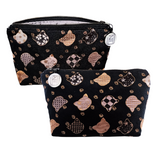 Kimono Pouch - Kawaii Black Cats