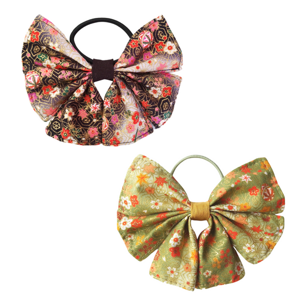 Accessory: Hair Bobble Ribbon Style - Botanical Garden and River