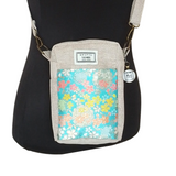 Sunpo Bag <Grey x Blue> - Cherry Blossoms and Snow Flake Rings
