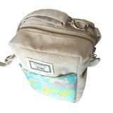 Sunpo Bag <Grey x Blue> - Cherry Blossoms and Snow Flake Rings