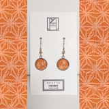 Earrings: Drop Earrings - Asanoha Leaves