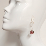 Earrings: Drop Earrings - Asanoha Leaves