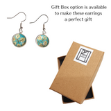 Earrings: Drop Earrings - Bush Clovers <Blue>