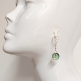 Earrings: Drop Earrings - Bush Clovers <Blue>