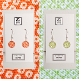 Earrings: Drop Earrings - Fawn Spots (Kanoko 鹿の子)