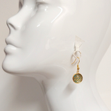 Earrings: Drop Earrings - Seigaiha Waves