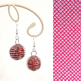 Earrings: Drop Earrings < Lanterns > Fawn Spots (Kanoko 鹿の子)