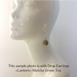 Earrings: Drop Earrings < Lanterns > Fawn Spots (Kanoko 鹿の子)