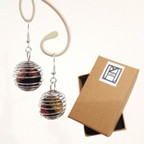 Earrings: Drop Earrings < Lanterns > Cranes and Mount Fuji