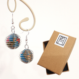 Earrings: Drop Earrings < Lanterns > Cranes and Mount Fuji