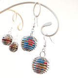 Earrings: Drop Earrings < Lanterns > Cranes and Mount Fuji