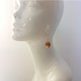Earrings: Drop Earrings < Lanterns > Seven Treasures (Shippou 七宝)