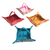 Foldable and Portable Fabric Tray - Blossom Trees