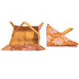 Foldable and Portable Fabric Tray - Blossom Trees