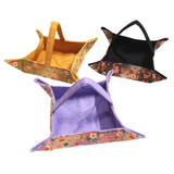 Foldable and Portable Fabric Tray - Botanical Garden and River