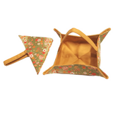 Foldable and Portable Fabric Tray - Botanical Garden and River