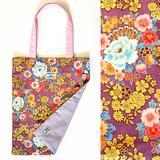 Flat Tote Bag - Shiny Bouquet