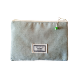 Kimono Passport Case <Mint Blue> - Blue Hexagons