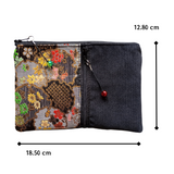 Kimono Passport Case <Midnight Black> - Snow Flake Rings