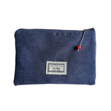 Kimono Passport Case <Ocean Navy> - "Inu Hariko" Dogs