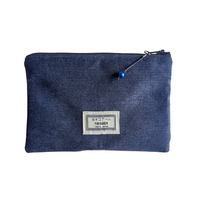 Kimono Passport Case <Ocean Navy> - Night Blossoms