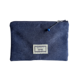 Kimono Passport Case <Ocean Navy> - Night Blossoms