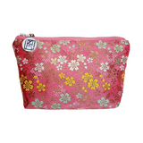 Kimono Pouch - Cherry Blossoms and Bamboo Trees