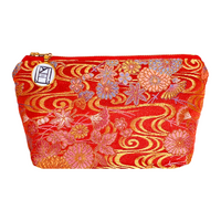 Kimono Pouch - Chrysanthemums along Streams