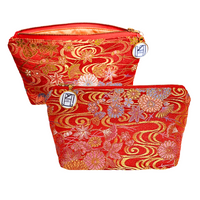 Kimono Pouch - Chrysanthemums along Streams