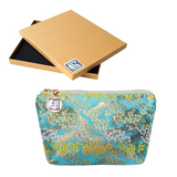 Kimono Pouch - Clouds and Bush Clovers (Light Blue)