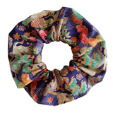 Scrunchies (Set of 4) - Cranes & Mount Fuji