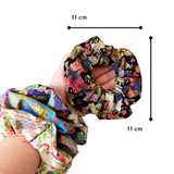 Scrunchies (Set of 4) - Cranes & Mount Fuji