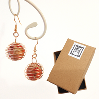 Earrings: Drop Earrings < Lanterns > Botanical Garden and River