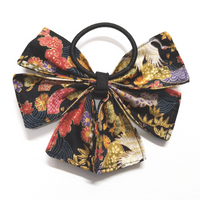 Accessory: Hair Bobble Ribbon Style - Cranes and Mount Fuji